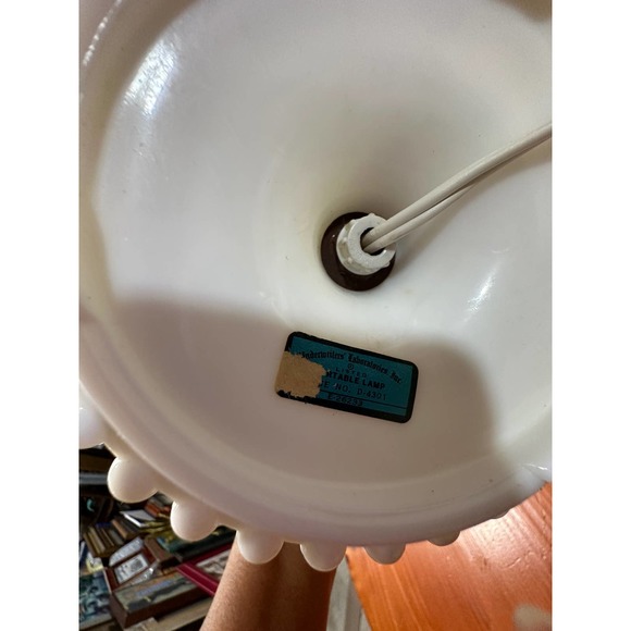 Vintage Milk Glass Hobnail Lamps - Set of 2 - Picture 11 of 11